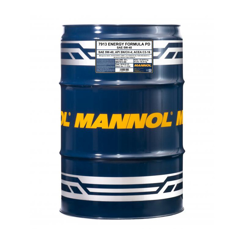 Motorový olej MANNOL Energy Formula PD 5W-40 7913 60l